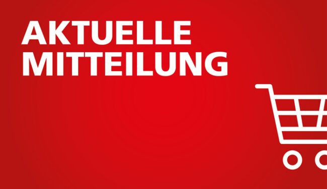 Aktuelle Mitteilung! Aktuelle Mitteilung!